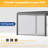 Solar Light Outdoor Pergola Aluminum Metal Frame with Adjustable Louvers-105007309-105007310