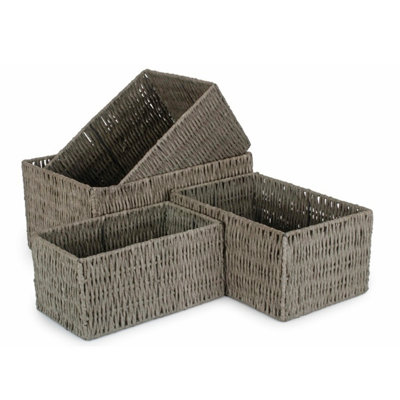 Fleur De Lis Living Seagrass Decorative Basket
