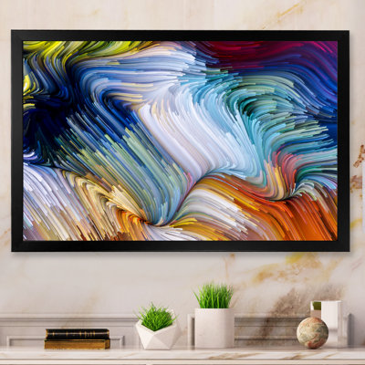 Vie de couleur liquide - Reproduction de photo sur toile