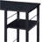 Black 2-Shelf Rectangular Writing Desk-1136820779