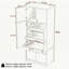 Grand garde-manger autoportant, armoire de rangement 71 pouces avec tablettes réglables, noyer