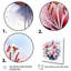 «Blooming Pink Lilies Watercolor I», art mural lys-974100835-974100847