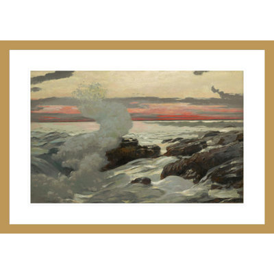 «West Point Prout's Neck» par Winslow Homer - impression giclée encadrée