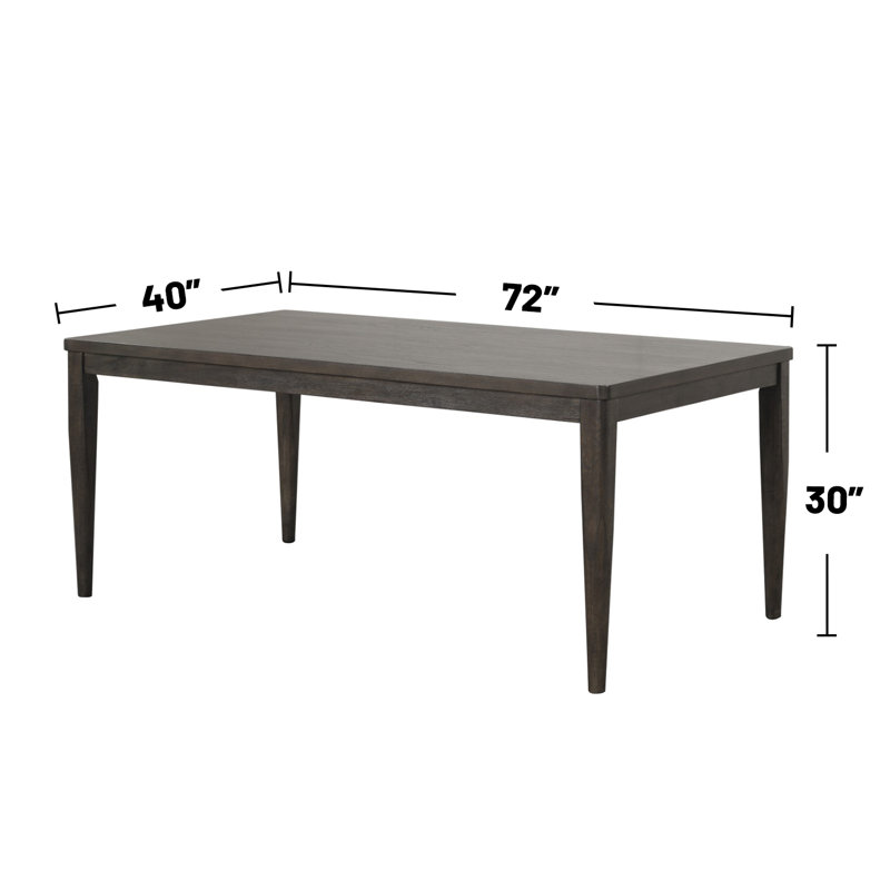 Table de salle à manger en bois avec pieds Wegner en noyer foncé