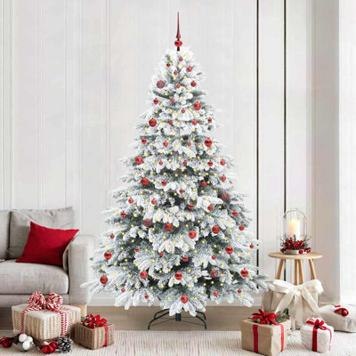 Artificial Christmas Tree with 300 LEDs Green PE and PVC