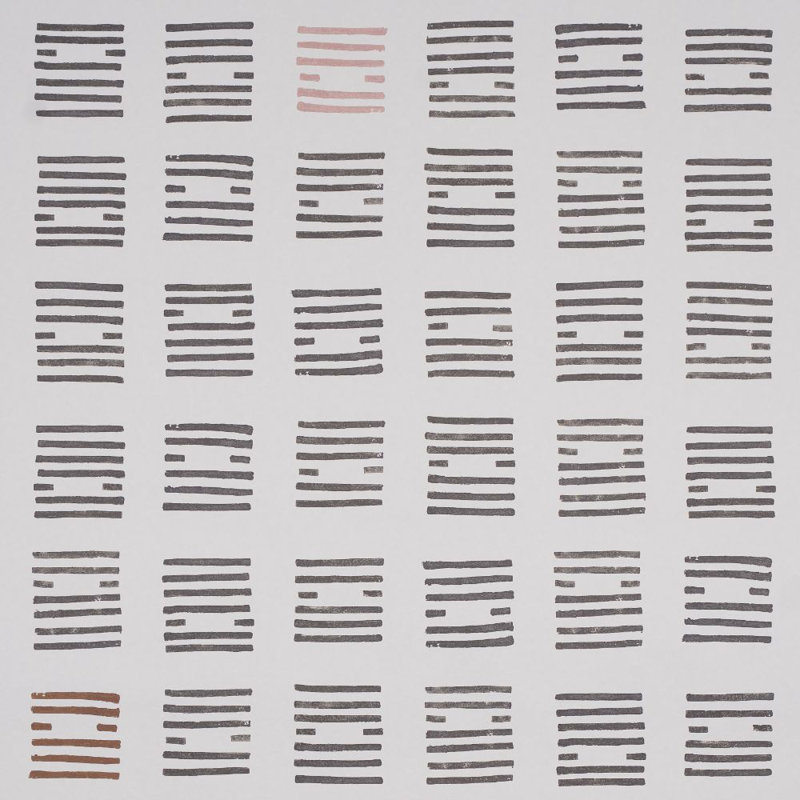 Schumacher x Caroline Z Hurley Tiasquam Wallpaper, Charcoal