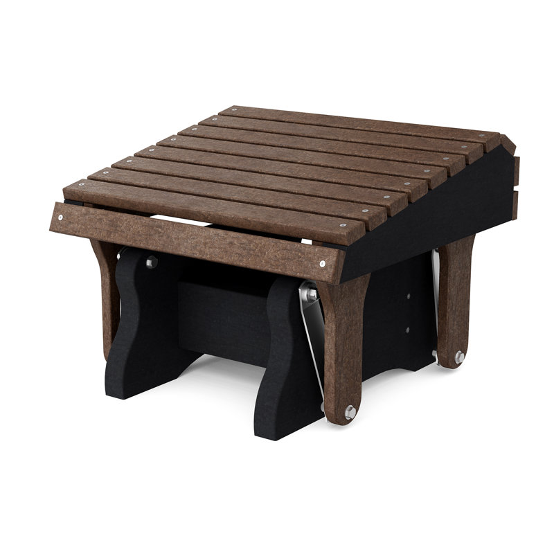 Heritage Gliding Footrest, Tudor Brown/Black