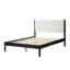 Structure de lit en bois massif Ardin avec tête de lit tapissier crème-702505938-677546133