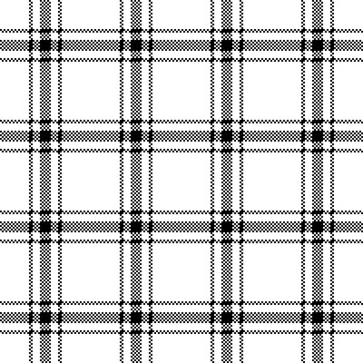 B&W Plaid Peel & Stick Wallpaper N04189