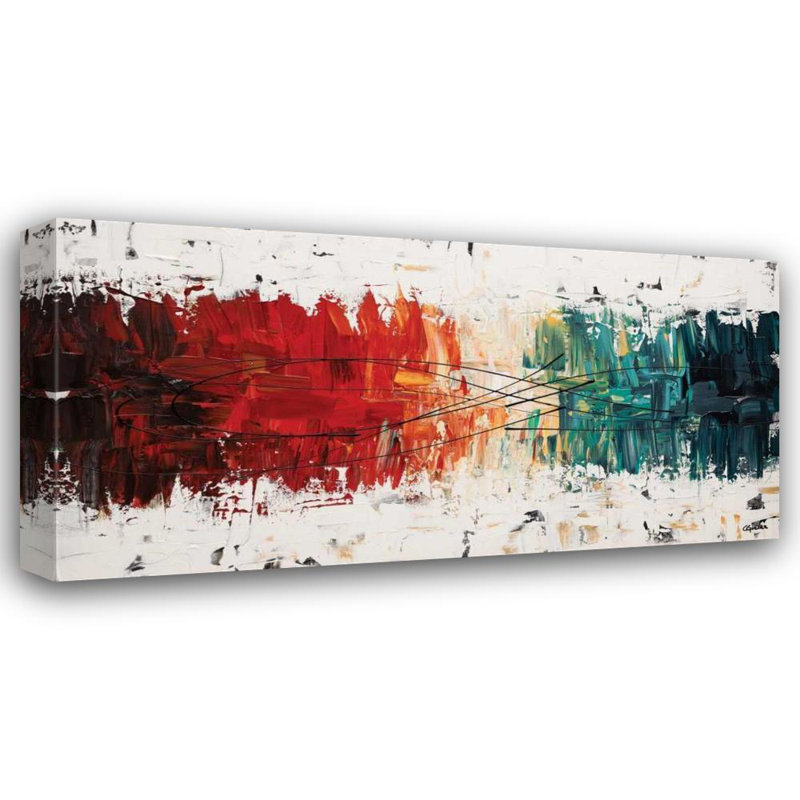 «Red Barrel Studio® Guedez, Carmen», art sur toile tendue sous le titre «Crystal Clear I», H 26 po x l 48 po