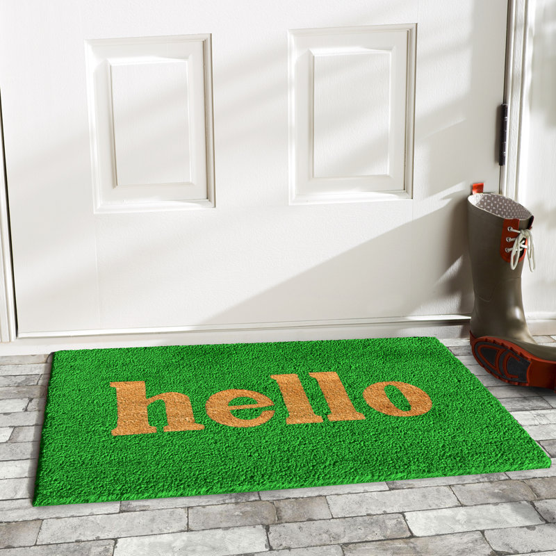Tapis d'entrée antidérapant Artim, 2 pi x 3 pi, Vert