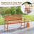 Carmino Outdoor Solid Wood Bench