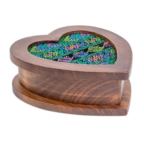 Paper Mache Heart Shaped Box 4.5 Inch x 4.5 Inch x 2 Inch