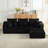 Modular Sectional Sofa, Modern Corduroy Cloud Couch With Deep Seat, Upholstered 4-Seater Sofa For Living Room, No Assembly Required-211294232-211294230