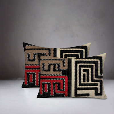Tonto Tribal Print Indoor/Outdoor Reversible Pillow