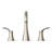 Simplice Widespread Bathroom Sink Faucet, Three-Hole Bathroom Faucet with Clicker Drain, 1.2 GPM-75217943