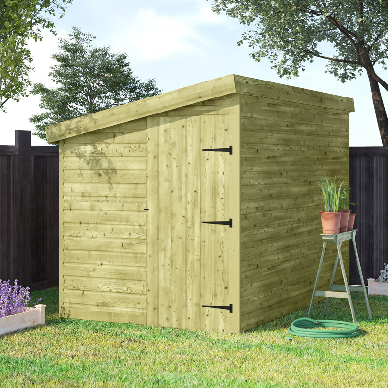 6 Ft. W x 10 Ft. D Shiplap Pent Wooden Shed