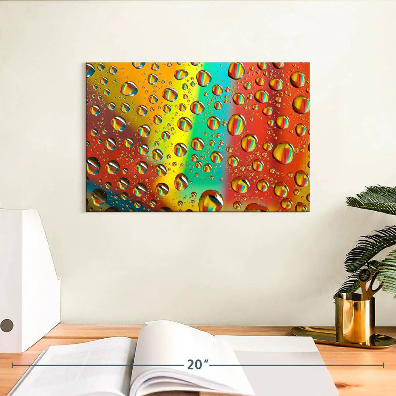 Alvord Rainbow Water Droplets, 8" H x 12" W