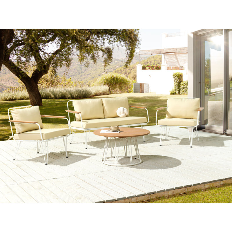 Irena Metal 4 - Person Seating Group with Cushions