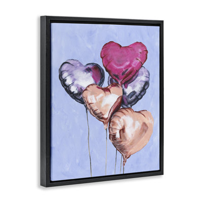 Cadre flottant Vibrant Heart Ballons, design par Michael Willett