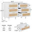 110cm W 6 - Drawer Chest of Drawers-1093947339