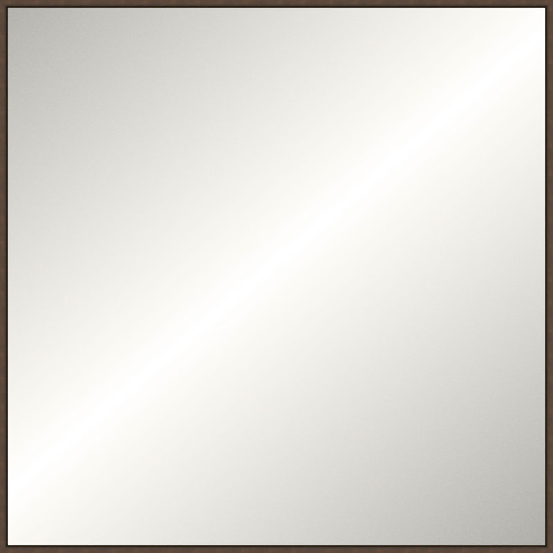 Floater 2 Solid Wood Mirror, 37.25" x 37.25", Bronze, Square