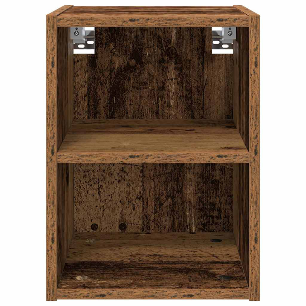 Vidaxl Hanging Cabinet With Storage Riga Black Oak 30 X 29.5 X 40 Cm