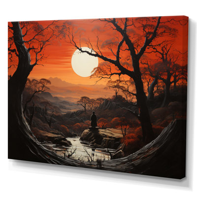 «Asian Art Samurais Solitude V», reproduction