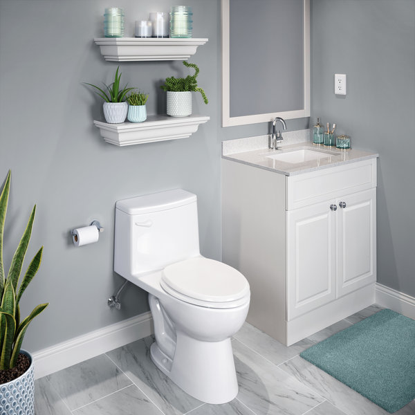 Toilette allongée une pièce 1,28 GPF (économe en eau) (siège non inclus)