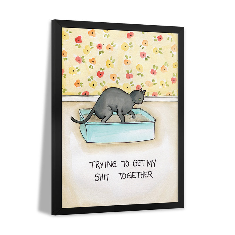Shit Together Premium Framed Poster by Jamie Morath, 24" H x 16" W
