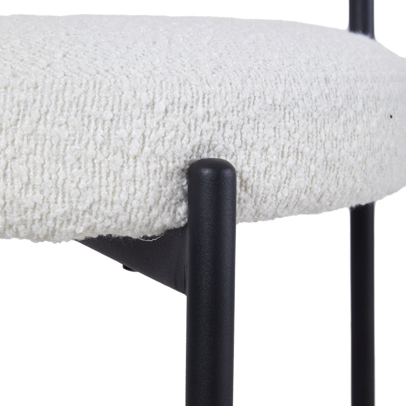 Caydan 98.5cm Upholstered Bar Stool with Metal Frame