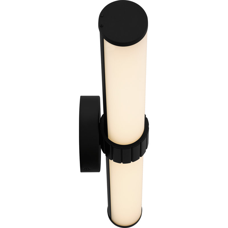 Éclairage à DEL à intensité variable pour meuble-lavabo Madene, Noir mat