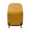  Banc rembourré en tissu jaune avec pieds en métal Glenorie-893970407-893970410