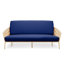 Housse pour canapé-lit réversible en tissu de polyester réversible avec fermeture à glissière 3 côtés-96484509-87758523