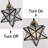 3-light Glam Chandelier With Glass Star-683306273-697981887