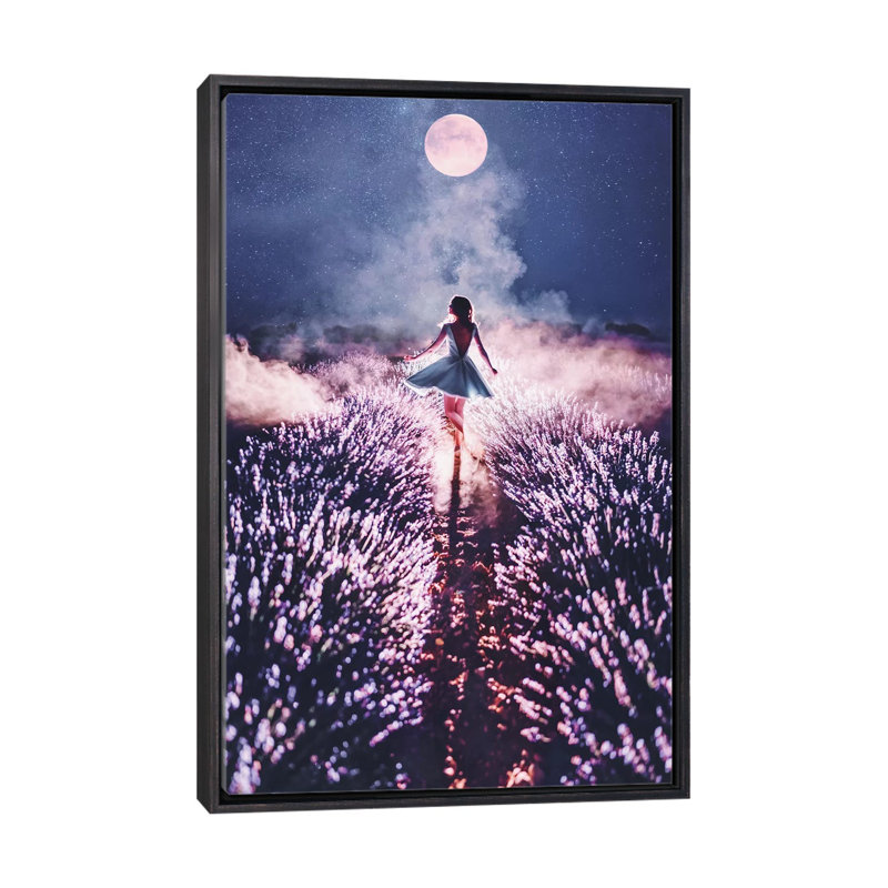 « Magic mood Dance »-impression, H 26 po x l 18 po x 1,5 po, Toile avec cadre noir patiné