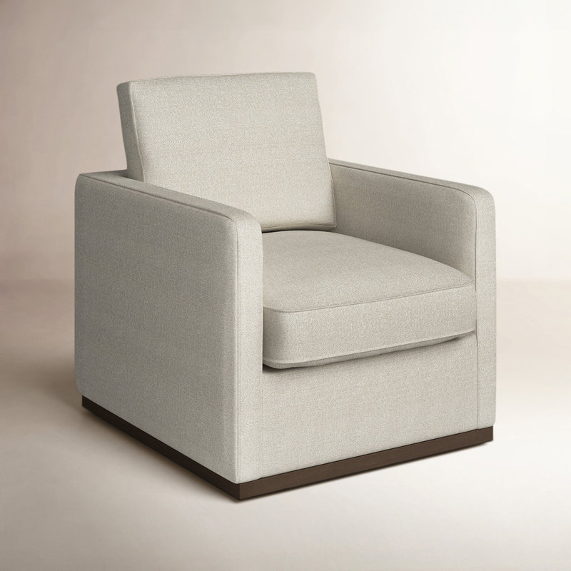 Fauteuil pivotant rembourré Bobbi, Lin Performance Effie