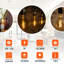 Sikora 4W LED Vintage Edison Globe Light Bulb Amber