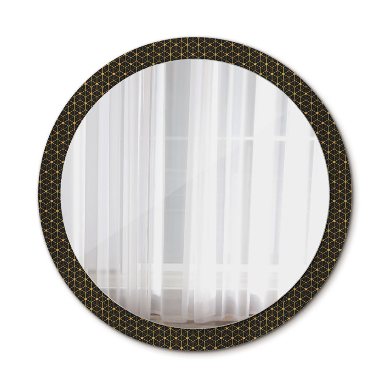 Huldar Glass Flat Wall Mirror, 100 cm H x 100 cm W