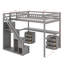 Lit mezzanine avec deux commodes, bureau et bande lumineuse-1366399117-1366399119