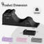  Chaise de yoga 2 en 1 pliable avec housse amovible lavable, méridienne ergonomique et banc de lit pour Home Studio-1954042727