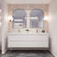 Ensemble de meuble-lavabo double mural 70,6 po Azden-1159646778