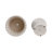 Stoneware Planter Set With Sculpted Rim And Vertical Ridged Texture, Decorative Fluted Detailing And Glossed Ceramic Body For Display And Accent Decor, Set Of 2