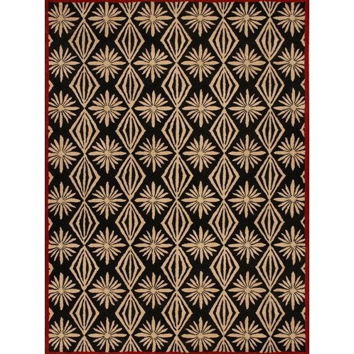 Janelle Style Wool Geometric Indoor Rug, Rectangle 2' x 3'