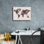 «World Map Flowers» par Design Fabrikken, estampe numérique sur toile-329389072