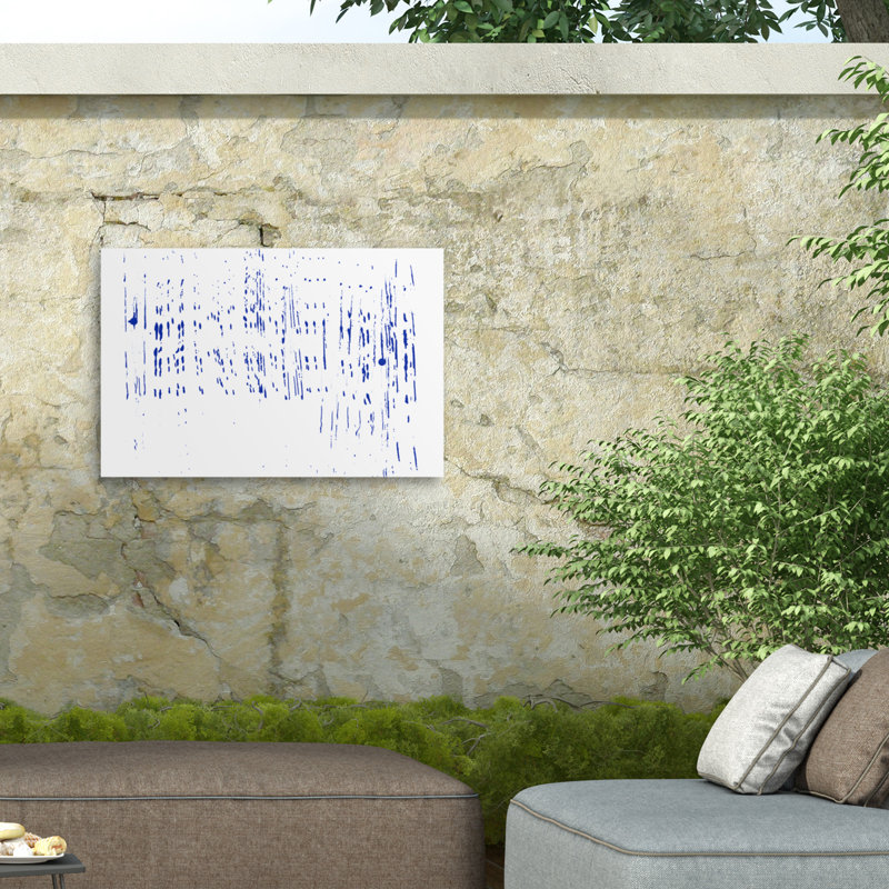 Pluie estivale bolognaise sur toile, H 30 po x l 47 po