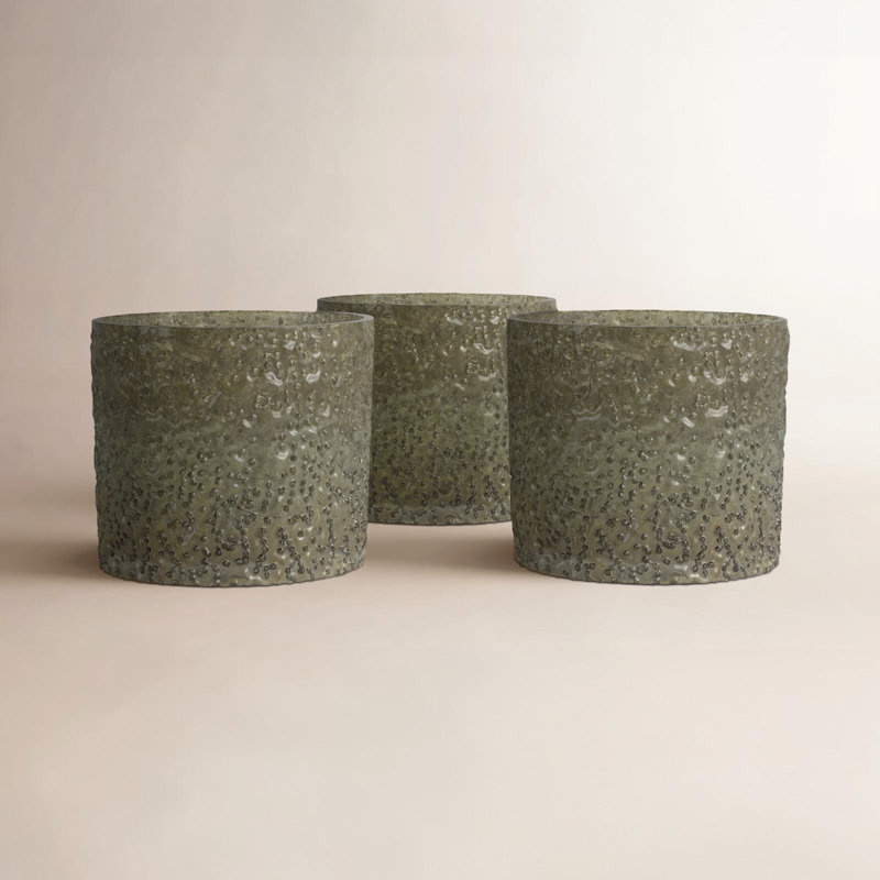 Dami Glass Table Vase, 3.5" H x 4" W x 4" D