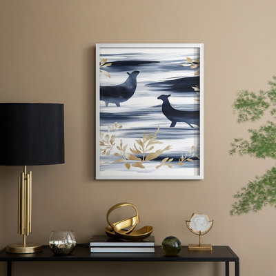 «Christmas Holiday Art CCLV», reproduction encadrée - bois massif