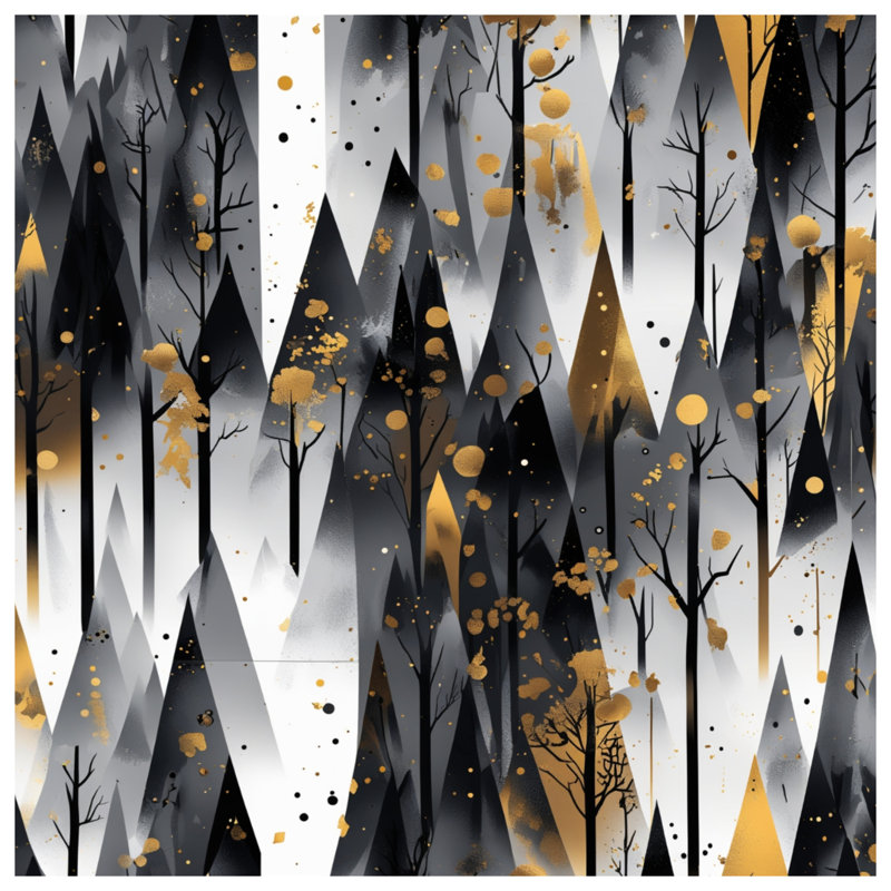 Rideaux de fenêtre Black Forest Illustration, voilages et voilages occultants - 1 panneau, 50 po x 92 po - 1 panneau