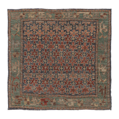 Burano One-of-a-Kind 3'1X3'1 Hand Knotted Area Rug